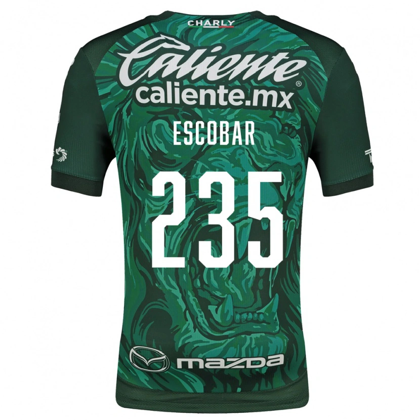 Danxen Enfant Maillot Erik Escobar #235 Vert Noir Tenues Domicile 2026/27 T-Shirt