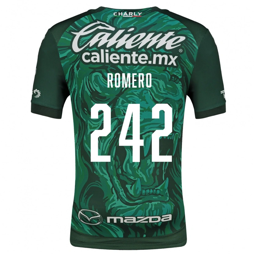 Danxen Enfant Maillot Alan Romero #242 Vert Noir Tenues Domicile 2026/27 T-Shirt