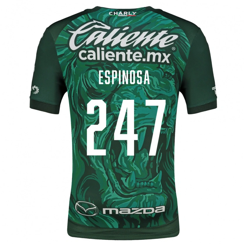 Danxen Enfant Maillot Issac Espinosa #247 Vert Noir Tenues Domicile 2026/27 T-Shirt