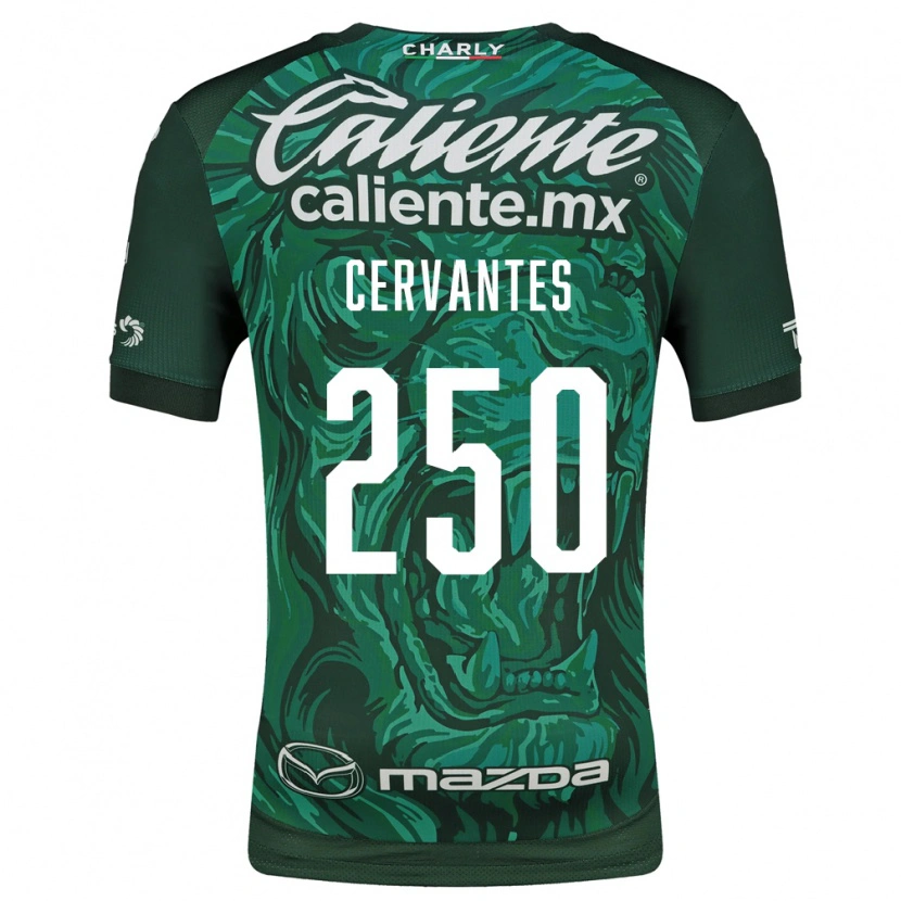 Danxen Enfant Maillot Christian Cervantes #250 Vert Noir Tenues Domicile 2026/27 T-Shirt
