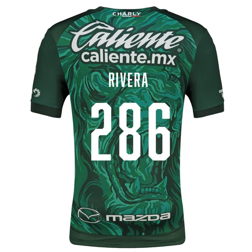Danxen Enfant Maillot Marcelo Rivera #286 Vert Noir Tenues Domicile 2026/27 T-Shirt