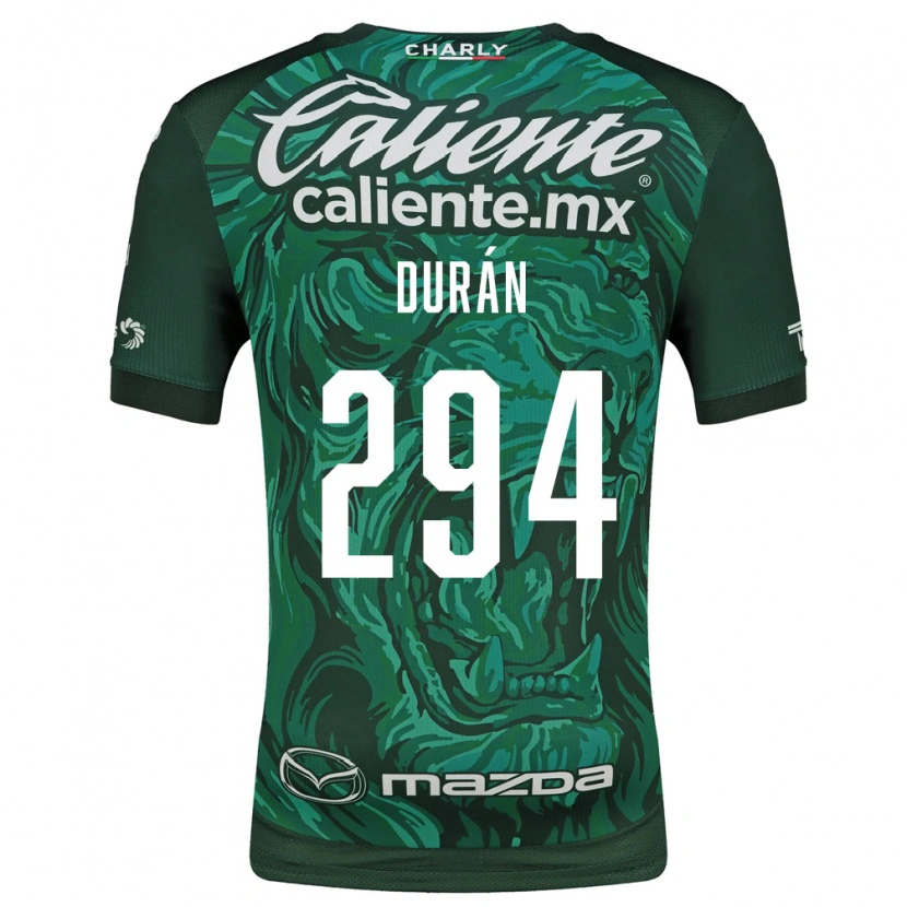 Danxen Enfant Maillot Diego Durán #294 Vert Noir Tenues Domicile 2026/27 T-Shirt