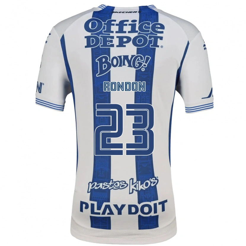 Danxen Enfant Maillot Salomón Rondón #23 Blanc Bleu Marine Tenues Domicile 2026/27 T-Shirt