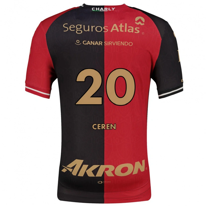 Danxen Enfant Maillot Brenda Cerén #20 Rouge Noir Marron Tenues Domicile 2026/27 T-Shirt