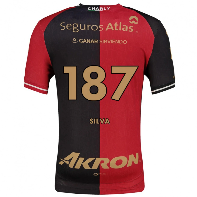 Danxen Enfant Maillot Kevin Silva #187 Rouge Noir Marron Tenues Domicile 2026/27 T-Shirt