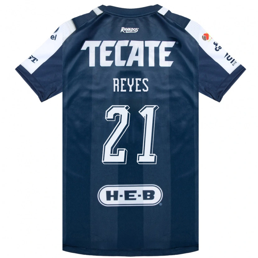 Danxen Enfant Maillot Luis Reyes #21 Bleu Encre Blanc Rouge Tenues Domicile 2026/27 T-Shirt