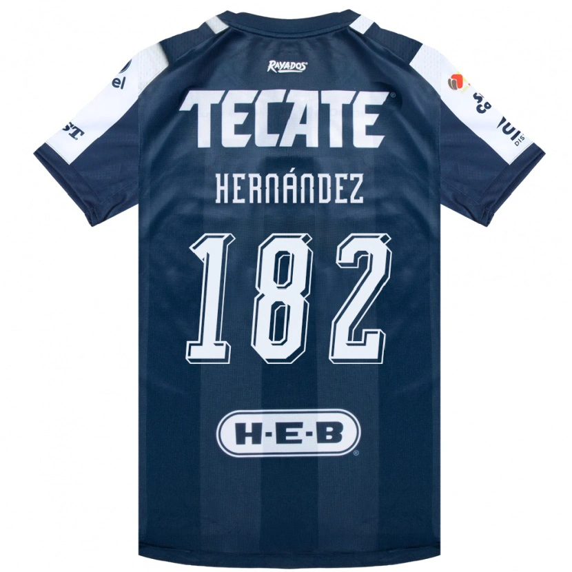 Danxen Enfant Maillot Derek Hernández #182 Bleu Encre Blanc Rouge Tenues Domicile 2026/27 T-Shirt