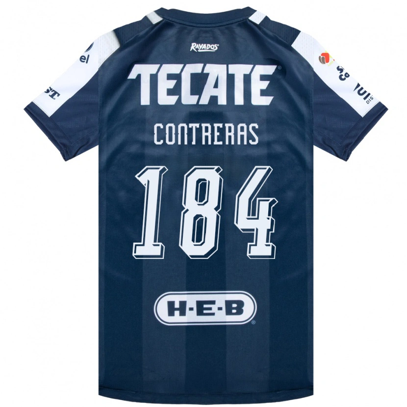 Danxen Enfant Maillot Óscar Contreras #184 Bleu Encre Blanc Rouge Tenues Domicile 2026/27 T-Shirt
