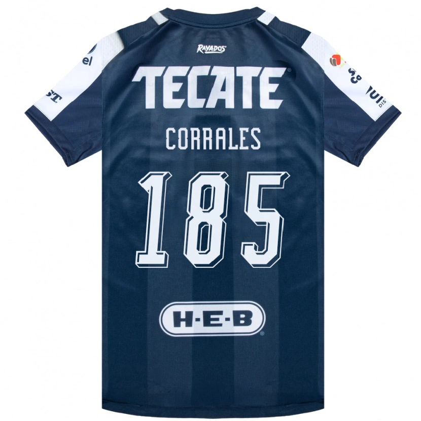 Danxen Enfant Maillot Ángel Corrales #185 Bleu Encre Blanc Rouge Tenues Domicile 2026/27 T-Shirt