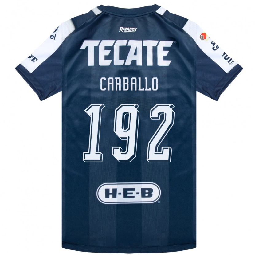 Danxen Enfant Maillot Erick Carballo #192 Bleu Encre Blanc Rouge Tenues Domicile 2026/27 T-Shirt