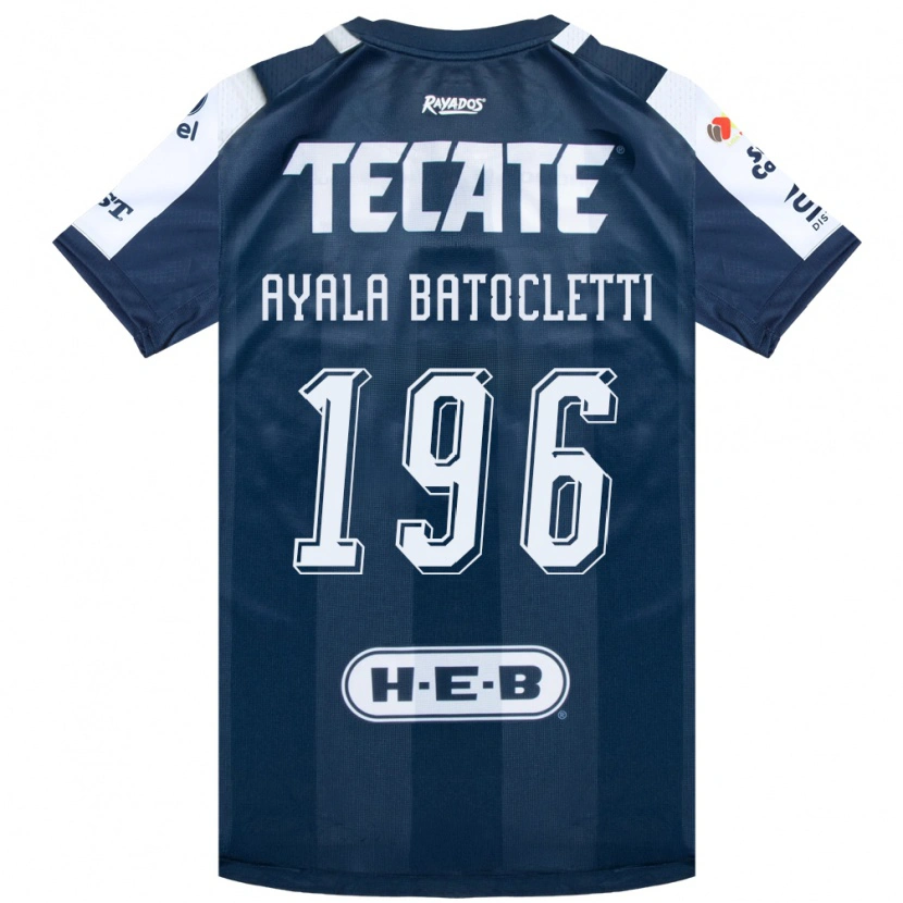 Danxen Enfant Maillot Nahuel Ayala Batocletti #196 Bleu Encre Blanc Rouge Tenues Domicile 2026/27 T-Shirt
