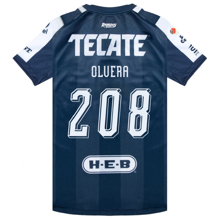 Danxen Enfant Maillot Marcelo Olvera #208 Bleu Encre Blanc Rouge Tenues Domicile 2026/27 T-Shirt