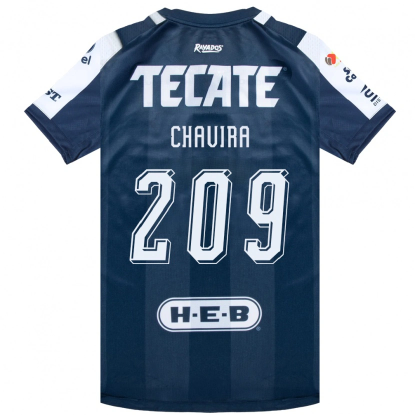 Danxen Enfant Maillot Diego Chavira #209 Bleu Encre Blanc Rouge Tenues Domicile 2026/27 T-Shirt