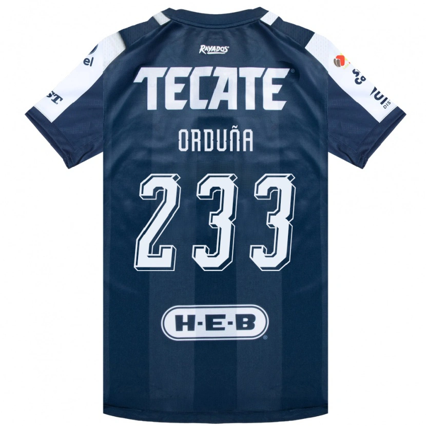 Danxen Enfant Maillot Jonathan Orduña #233 Bleu Encre Blanc Rouge Tenues Domicile 2026/27 T-Shirt