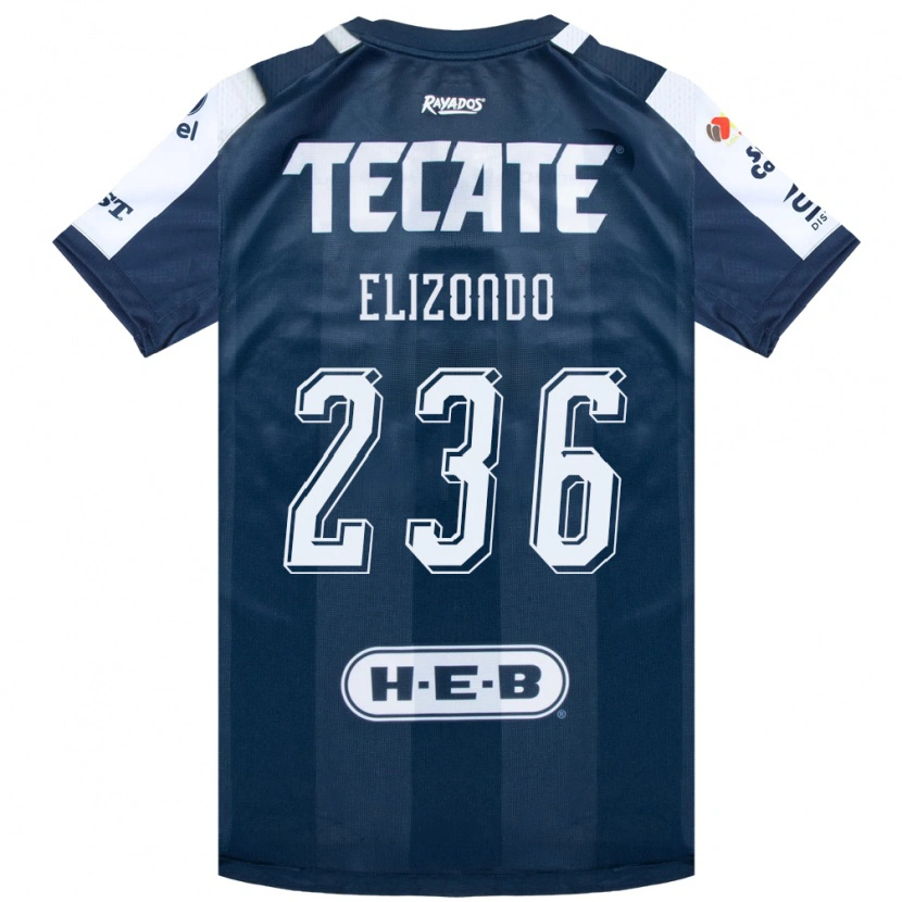 Danxen Enfant Maillot Javier Elizondo #236 Bleu Encre Blanc Rouge Tenues Domicile 2026/27 T-Shirt