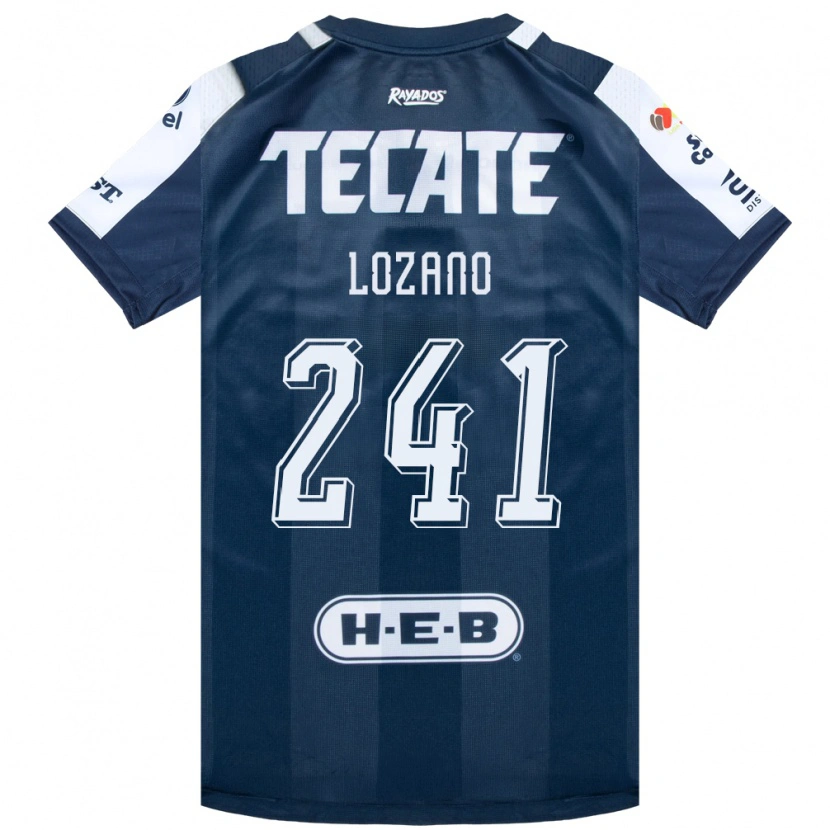 Danxen Enfant Maillot Ronald Lozano #241 Bleu Encre Blanc Rouge Tenues Domicile 2026/27 T-Shirt