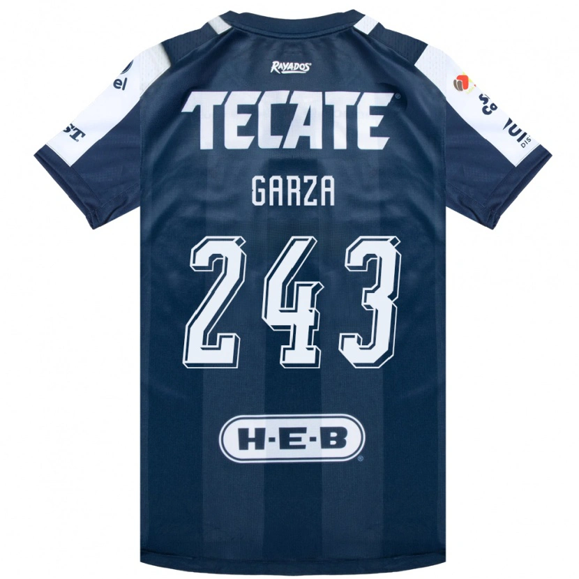 Danxen Enfant Maillot Juan Garza #243 Bleu Encre Blanc Rouge Tenues Domicile 2026/27 T-Shirt