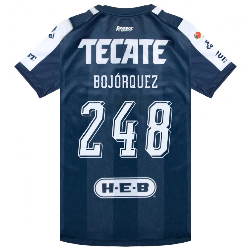 Danxen Enfant Maillot Mauricio Bojórquez #248 Bleu Encre Blanc Rouge Tenues Domicile 2026/27 T-Shirt