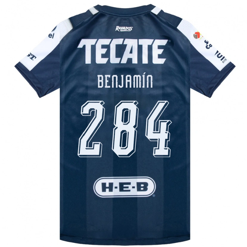 Danxen Enfant Maillot Benjamín De La Herrán #284 Bleu Encre Blanc Rouge Tenues Domicile 2026/27 T-Shirt