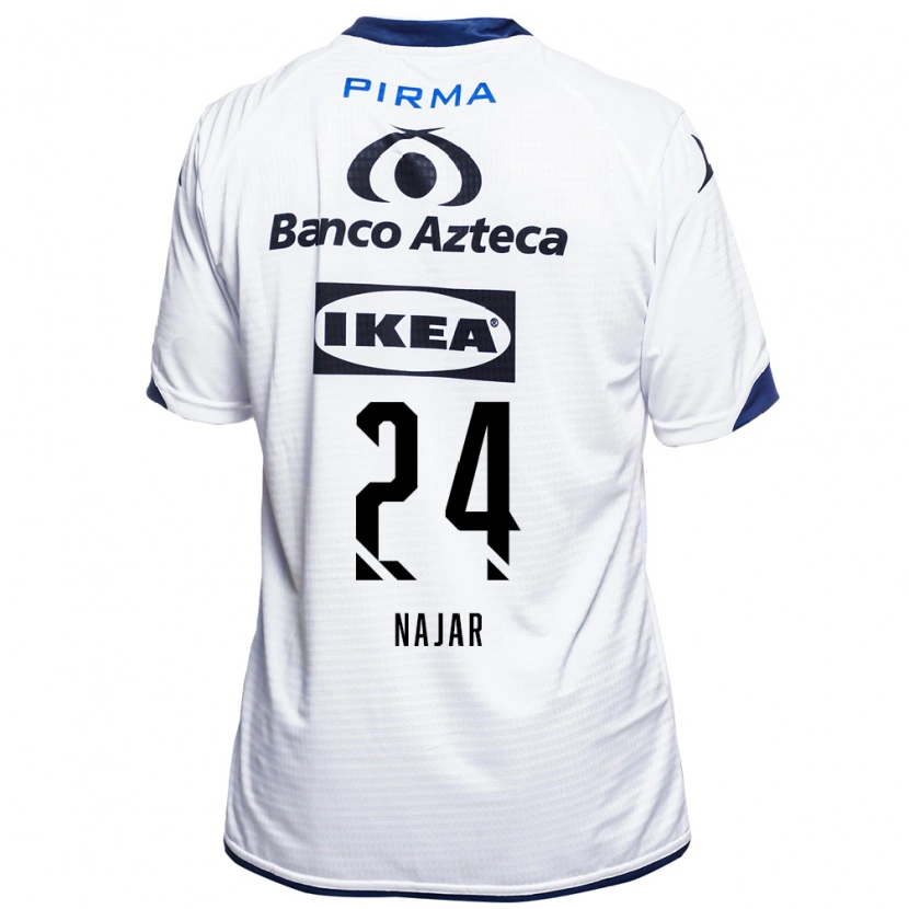 Danxen Enfant Maillot Ivonne Najar #24 Blanc Noir Bleu Tenues Domicile 2026/27 T-Shirt
