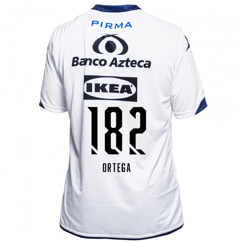 Danxen Enfant Maillot Yael Ortega #182 Blanc Noir Bleu Tenues Domicile 2026/27 T-Shirt