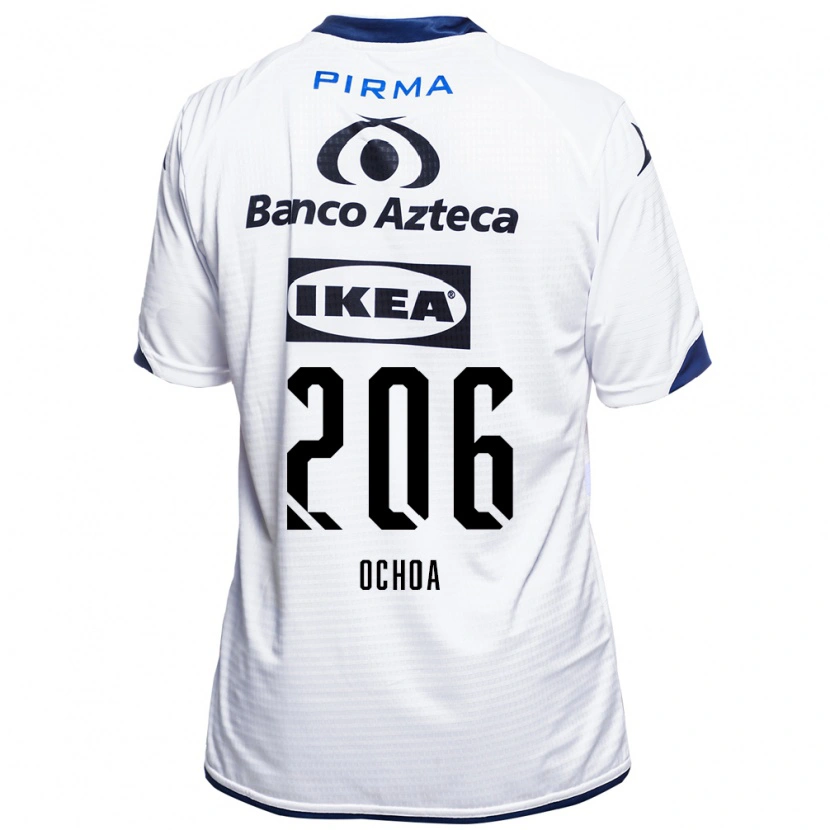 Danxen Enfant Maillot Barúc Ochoa #206 Blanc Noir Bleu Tenues Domicile 2026/27 T-Shirt