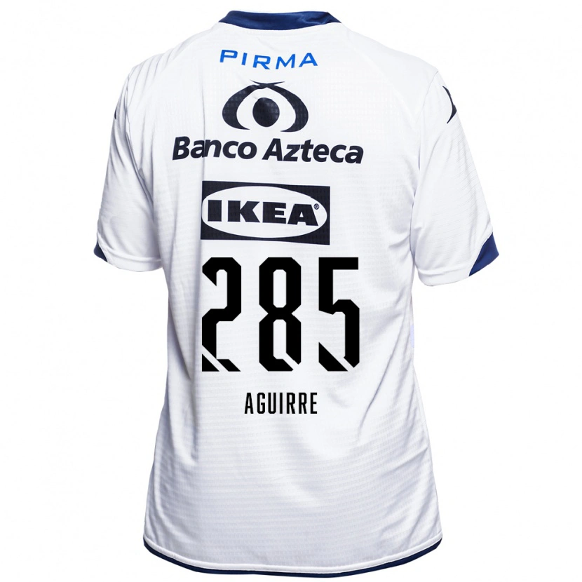 Danxen Enfant Maillot Juan Aguirre #285 Blanc Noir Bleu Tenues Domicile 2026/27 T-Shirt