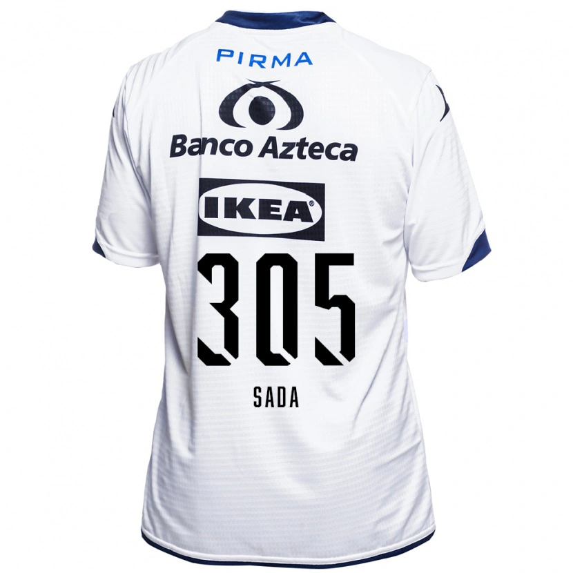 Danxen Enfant Maillot Jorge Sada #305 Blanc Noir Bleu Tenues Domicile 2026/27 T-Shirt