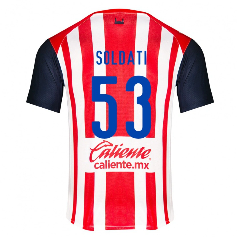 Danxen Enfant Maillot Carlo Soldati #53 Rouge Noir Blanc Tenues Domicile 2026/27 T-Shirt