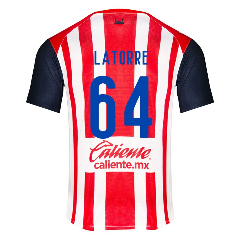 Danxen Enfant Maillot Diego Latorre #64 Rouge Noir Blanc Tenues Domicile 2026/27 T-Shirt