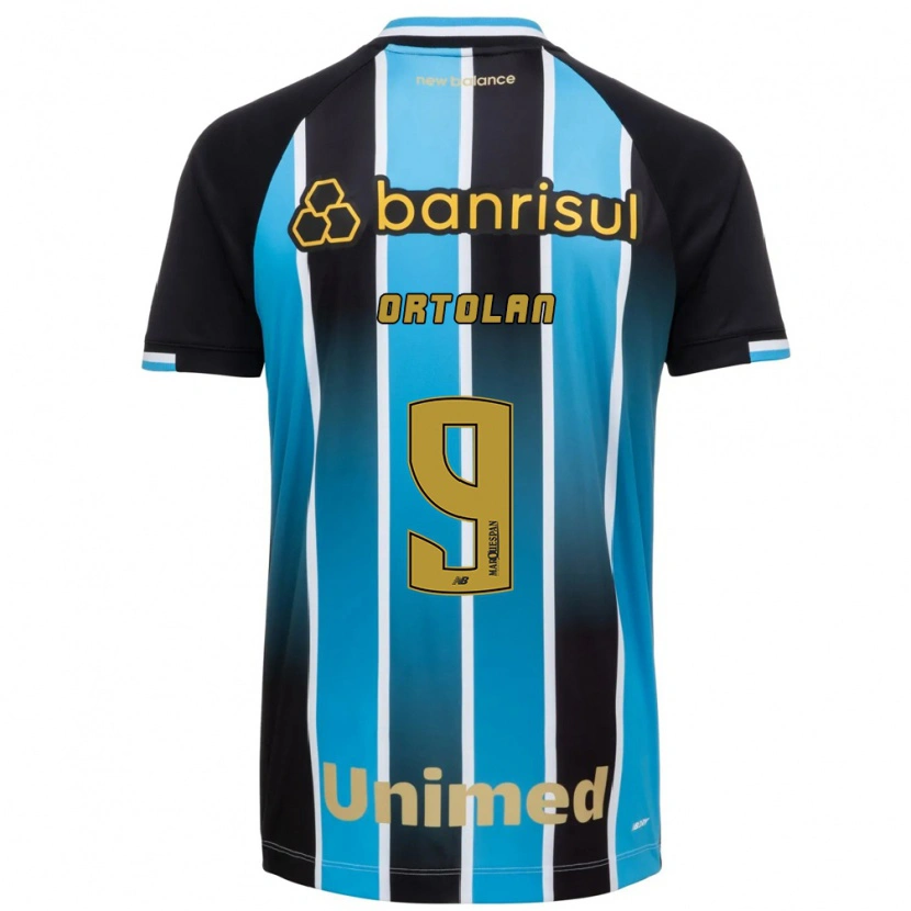 Danxen Enfant Maillot Dani Ortolan #9 Bleu Marron Noir Tenues Domicile 2026/27 T-Shirt