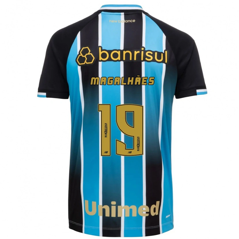 Danxen Enfant Maillot Fellipe Magalhães #19 Bleu Marron Noir Tenues Domicile 2026/27 T-Shirt