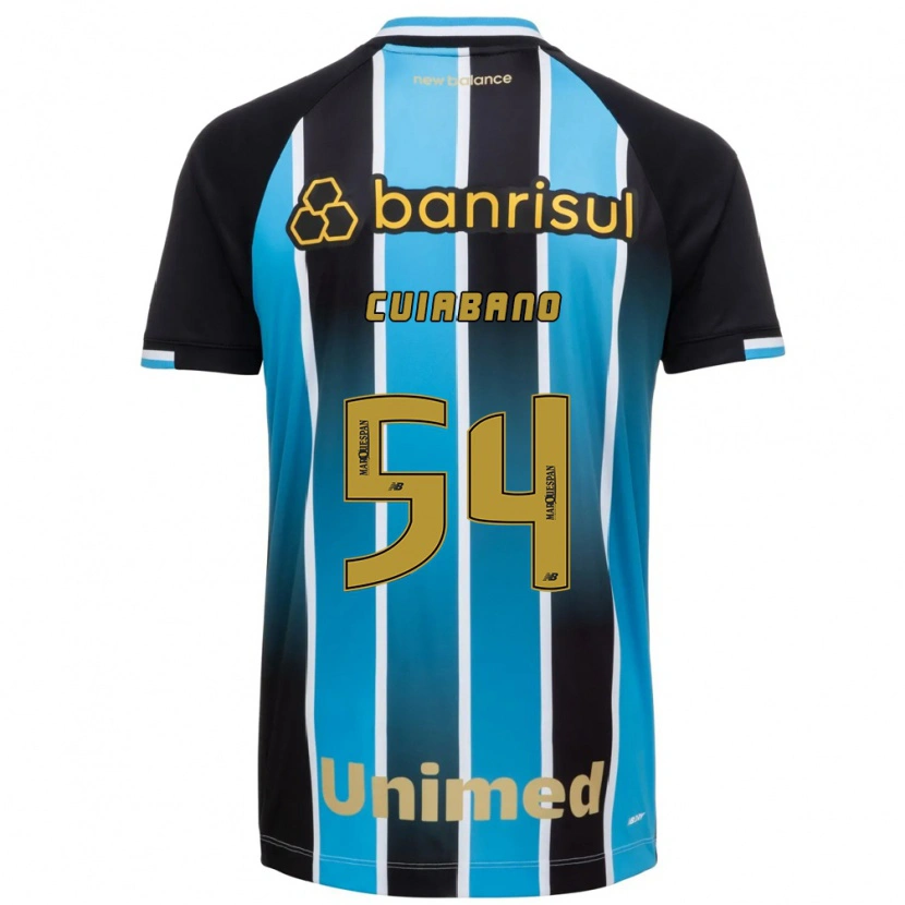 Danxen Enfant Maillot Cuiabano #54 Bleu Marron Noir Tenues Domicile 2026/27 T-Shirt