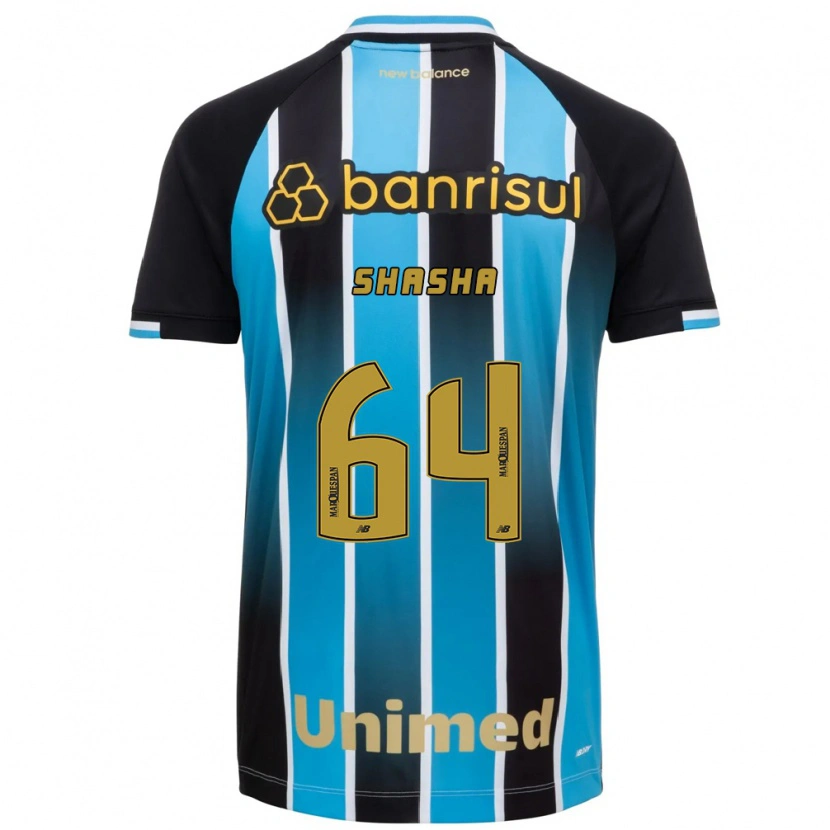 Danxen Enfant Maillot Shashá #64 Bleu Marron Noir Tenues Domicile 2026/27 T-Shirt