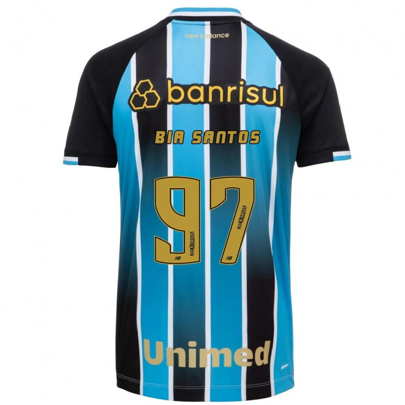 Danxen Enfant Maillot Bia Santos #97 Bleu Marron Noir Tenues Domicile 2026/27 T-Shirt