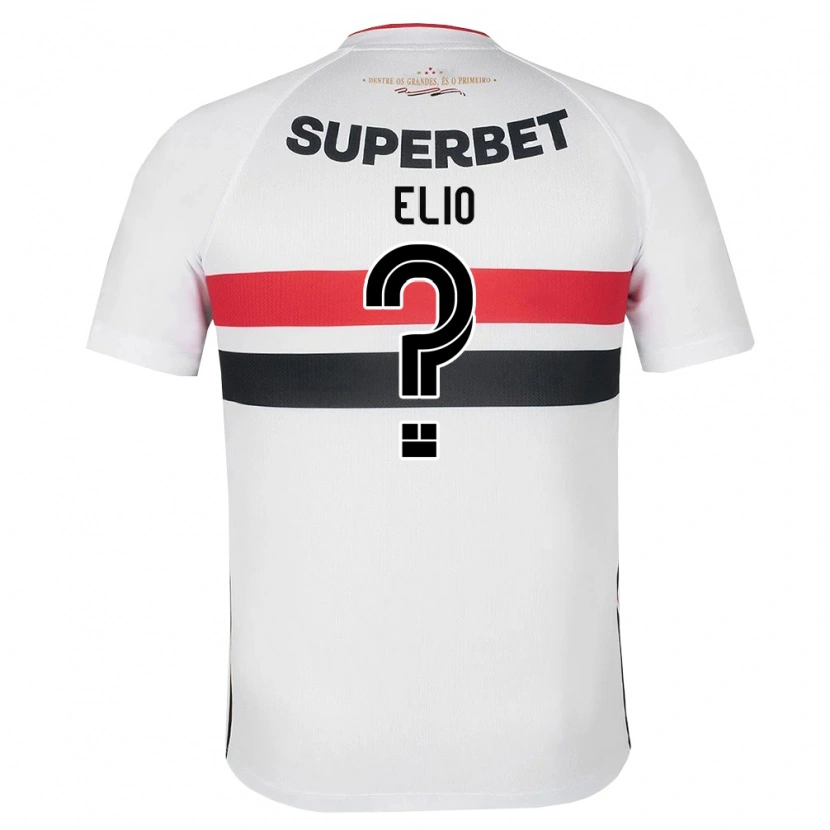 Danxen Enfant Maillot Elio Vinicius Rego Da Silva #0 Blanc Rouge Noir Tenues Domicile 2026/27 T-Shirt