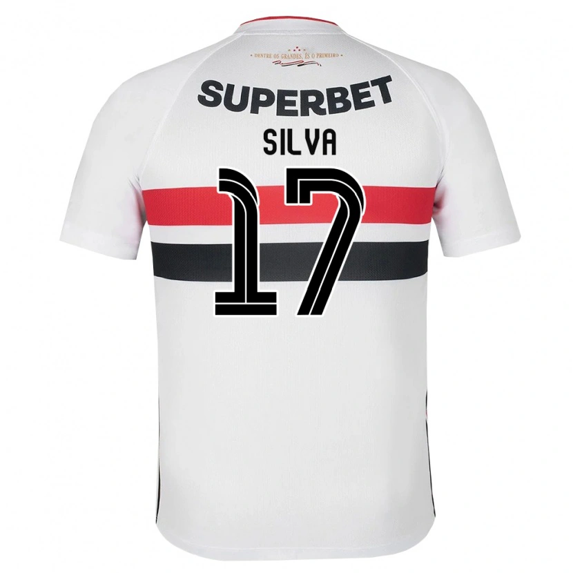 Danxen Enfant Maillot André Silva #17 Blanc Rouge Noir Tenues Domicile 2026/27 T-Shirt
