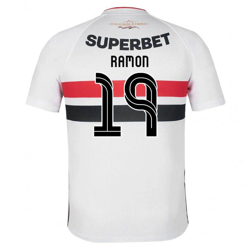 Danxen Enfant Maillot Lucas Ramon #19 Blanc Rouge Noir Tenues Domicile 2026/27 T-Shirt