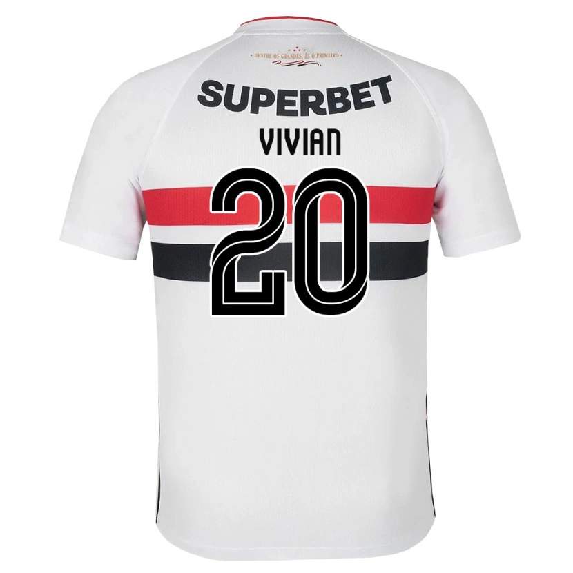 Danxen Enfant Maillot Vivian #20 Blanc Rouge Noir Tenues Domicile 2026/27 T-Shirt