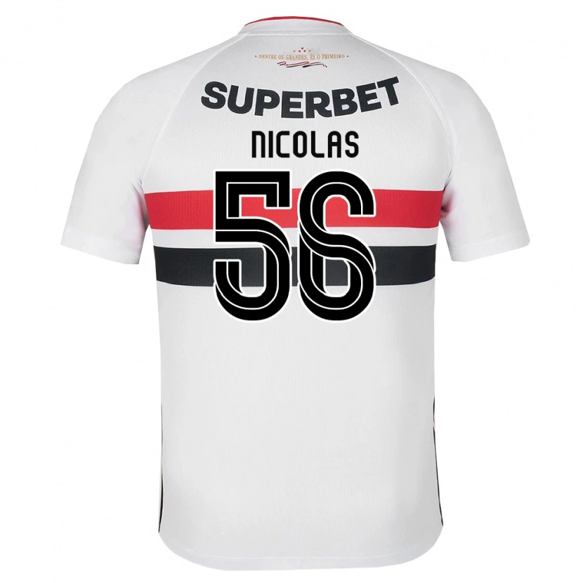 Danxen Enfant Maillot Nicolas Bosshardt #56 Blanc Rouge Noir Tenues Domicile 2026/27 T-Shirt