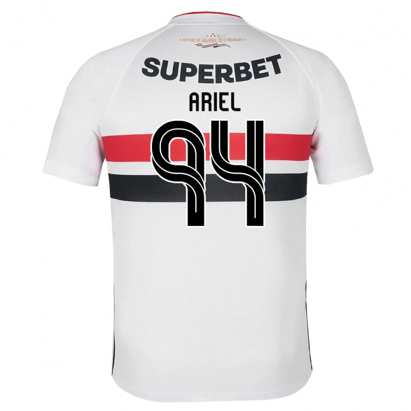 Danxen Enfant Maillot Ariel #94 Blanc Rouge Noir Tenues Domicile 2026/27 T-Shirt