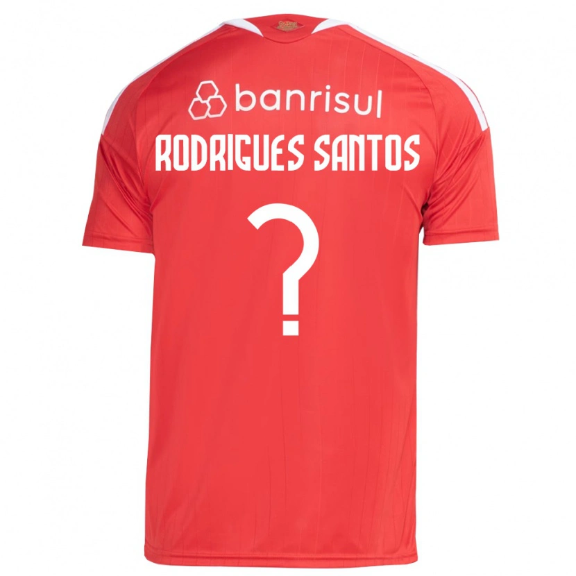 Danxen Enfant Maillot Richard Rodrigues Santos #0 Rouge Blanc Tenues Domicile 2026/27 T-Shirt