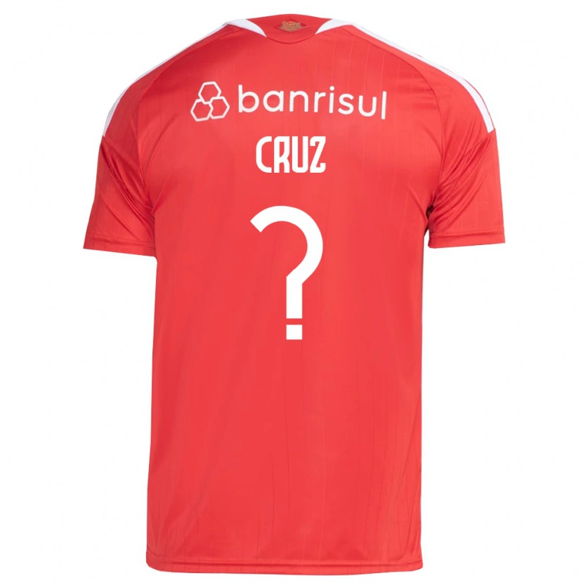 Danxen Enfant Maillot Pedro Cruz #0 Rouge Blanc Tenues Domicile 2026/27 T-Shirt