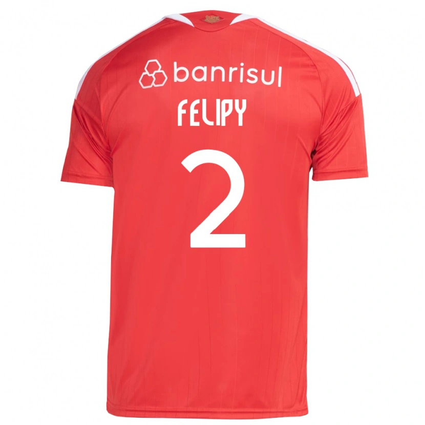 Danxen Enfant Maillot Luis Felipy #2 Rouge Blanc Tenues Domicile 2026/27 T-Shirt