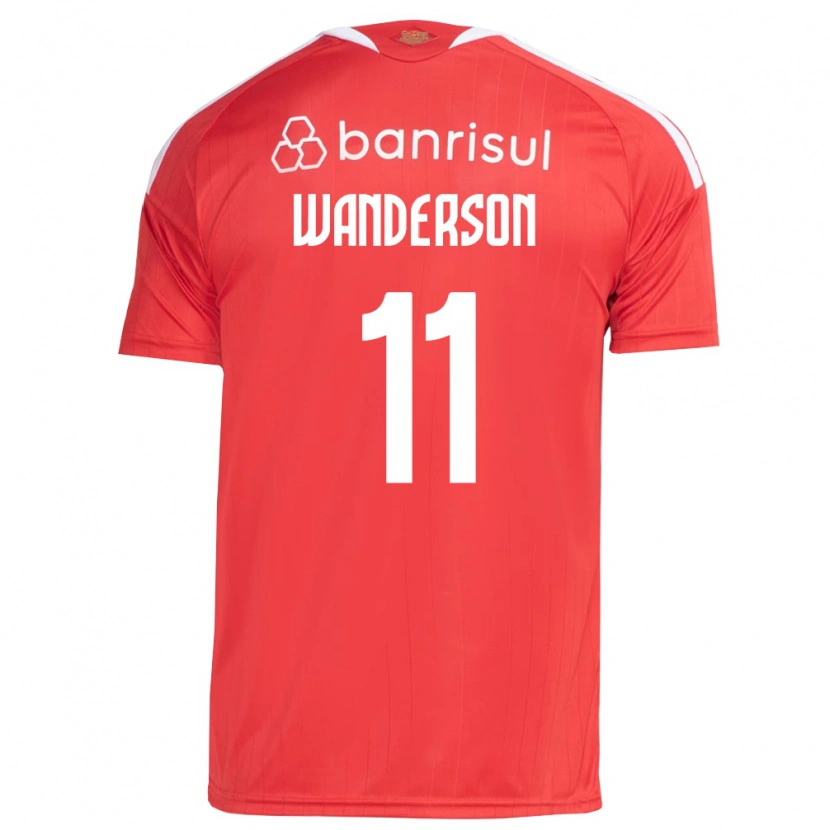 Danxen Enfant Maillot Wanderson #11 Rouge Blanc Tenues Domicile 2026/27 T-Shirt