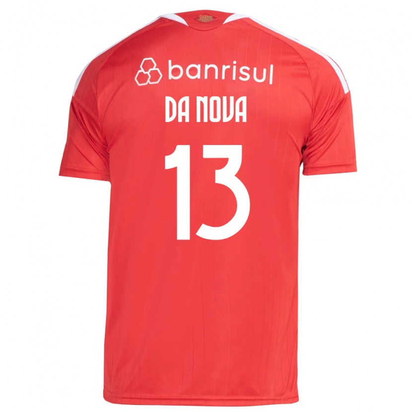 Danxen Enfant Maillot Érick Da Nova #13 Rouge Blanc Tenues Domicile 2026/27 T-Shirt