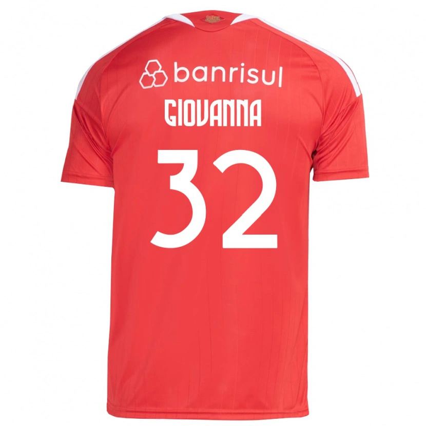 Danxen Enfant Maillot Giulia Giovanna #32 Rouge Blanc Tenues Domicile 2026/27 T-Shirt