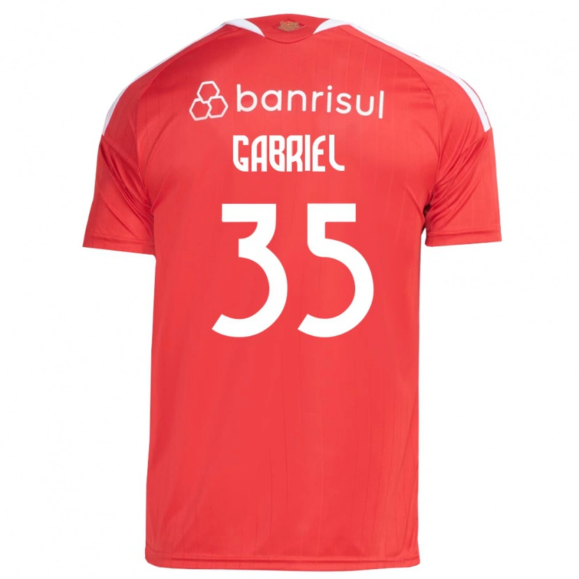 Danxen Enfant Maillot Ze Gabriel #35 Rouge Blanc Tenues Domicile 2026/27 T-Shirt