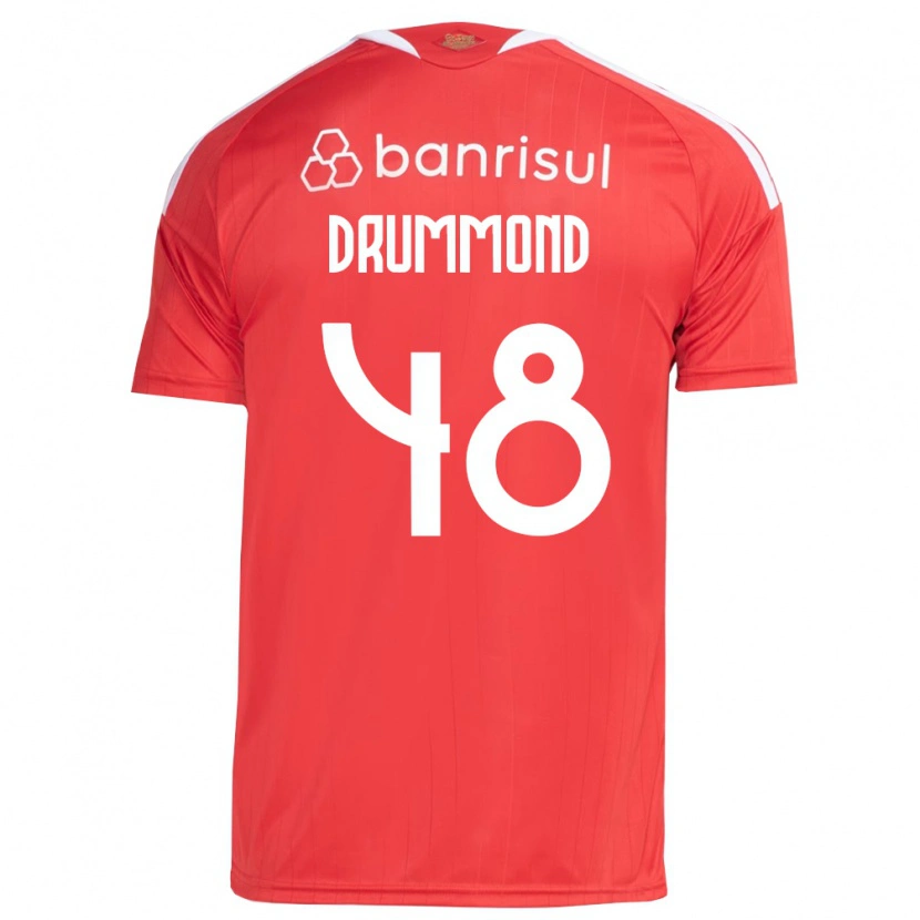 Danxen Enfant Maillot Lucca Drummond #48 Rouge Blanc Tenues Domicile 2026/27 T-Shirt