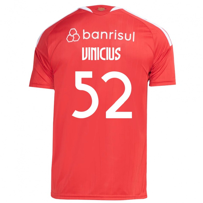 Danxen Enfant Maillot Gabriel Vinicius #52 Rouge Blanc Tenues Domicile 2026/27 T-Shirt